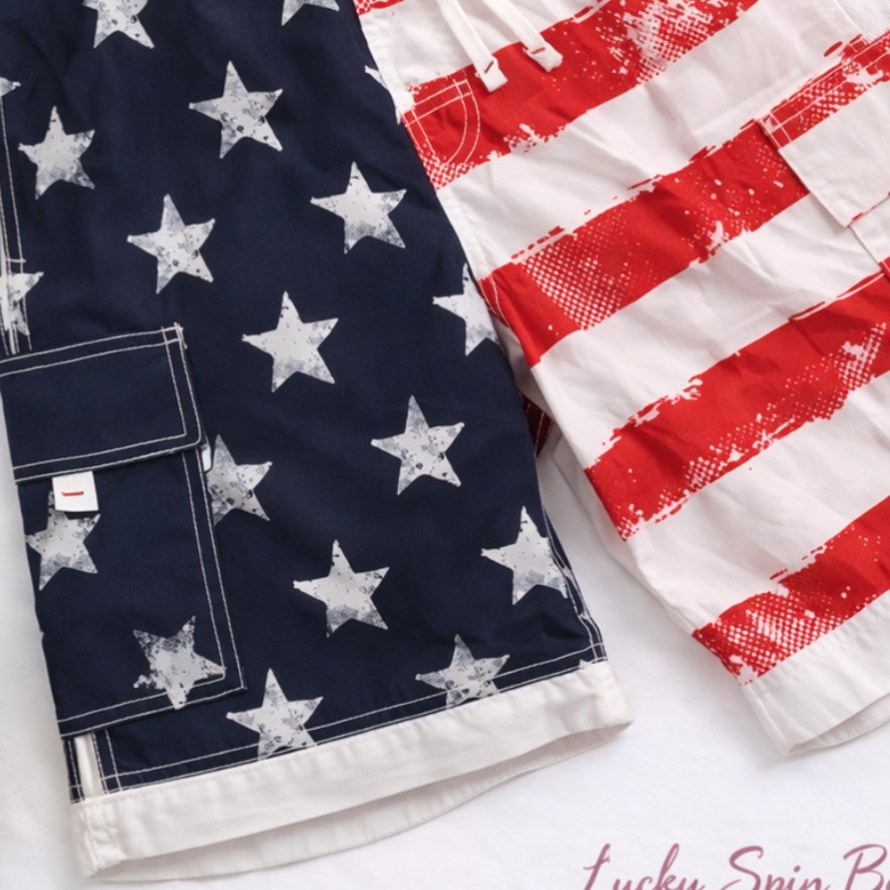 𝓐𝓶𝓮𝓻𝓲𝓬𝓪𝓷 𝓢𝓾𝓶𝓶𝓮𝓻 𝓢𝓽𝓪𝓽𝓮𝓶𝓮𝓷𝓽 𝓢𝔀𝓲𝓶 𝓢𝓱𝓸𝓻𝓽𝓼 𝓜𝓮𝓷’𝓼 𝓜 𝓕𝓵𝓪𝓰 𝓟𝓻𝓲𝓷𝓽 𝓑𝓸𝓵𝓭 𝓡𝓮𝓭 𝓦𝓱𝓲𝓽𝓮 𝓑𝓵𝓾𝓮 🧚✨ - Picture 4 of 5